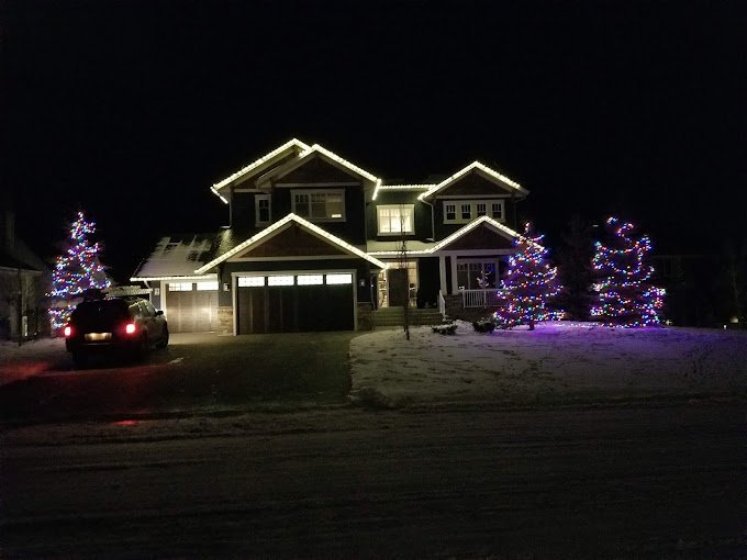 Christmas lights install