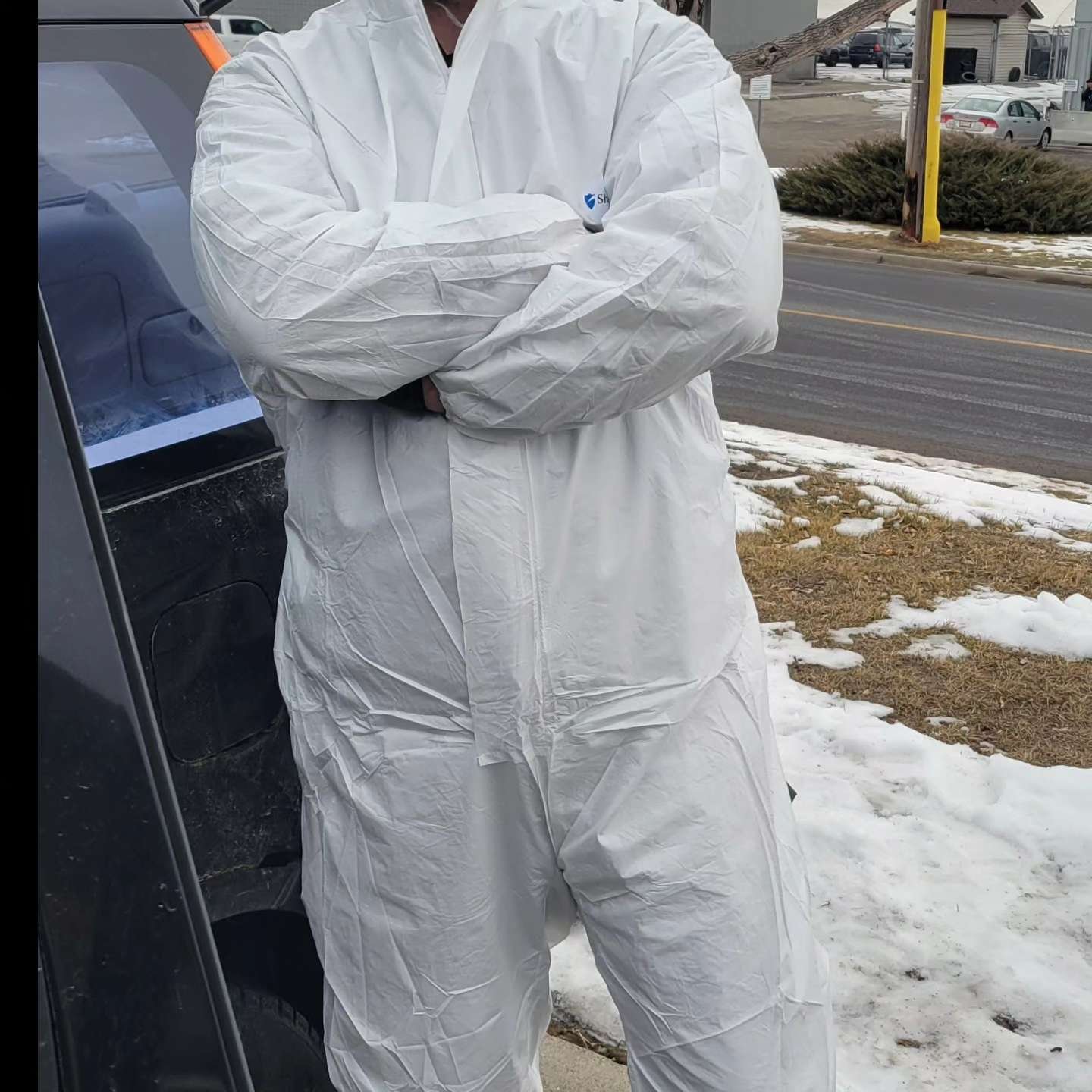 biohazard suit, for drug decontamination and biohazard cleaning Calgary
