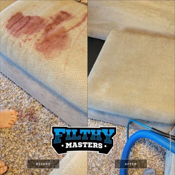 Filthy Masters blood washing after an accident