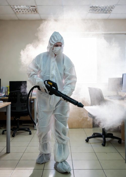 Electrostatic disinfection services in Calgary